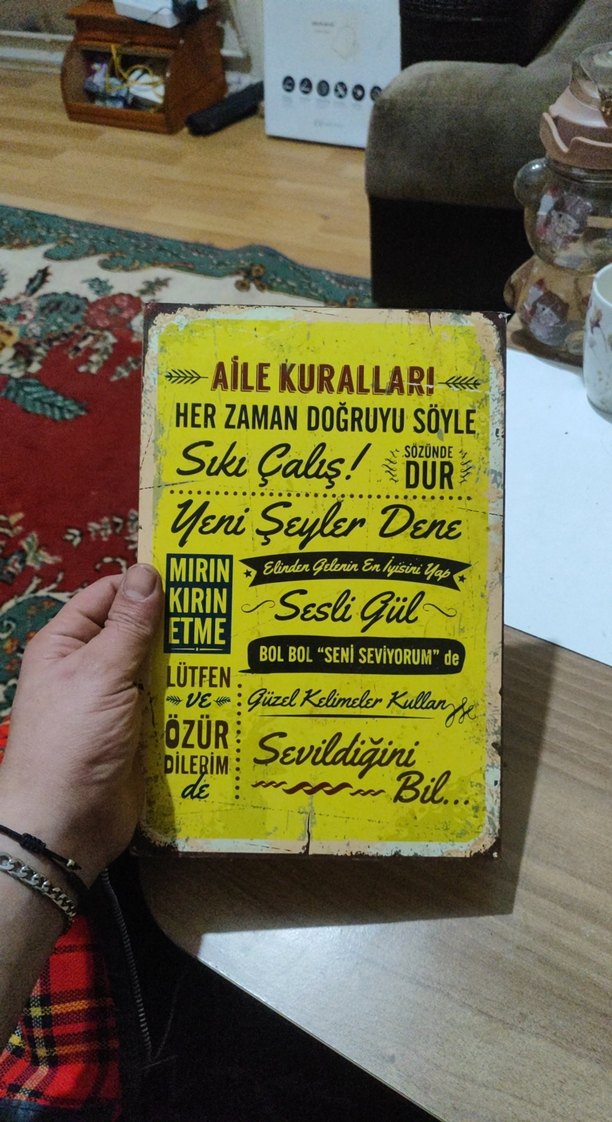 Aile Kuralları Dekoratif Kitap Kapak - Görsel 2