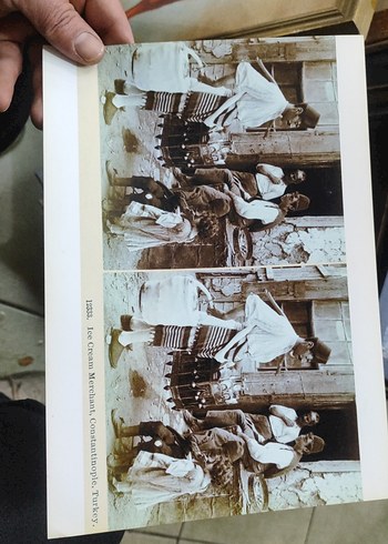 Tarihi Osmanlı Dondurma Satıcısı Fotoğrafı