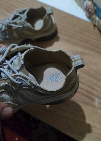 Bej Bağcıklı Kadın Sneakers - Görsel 2