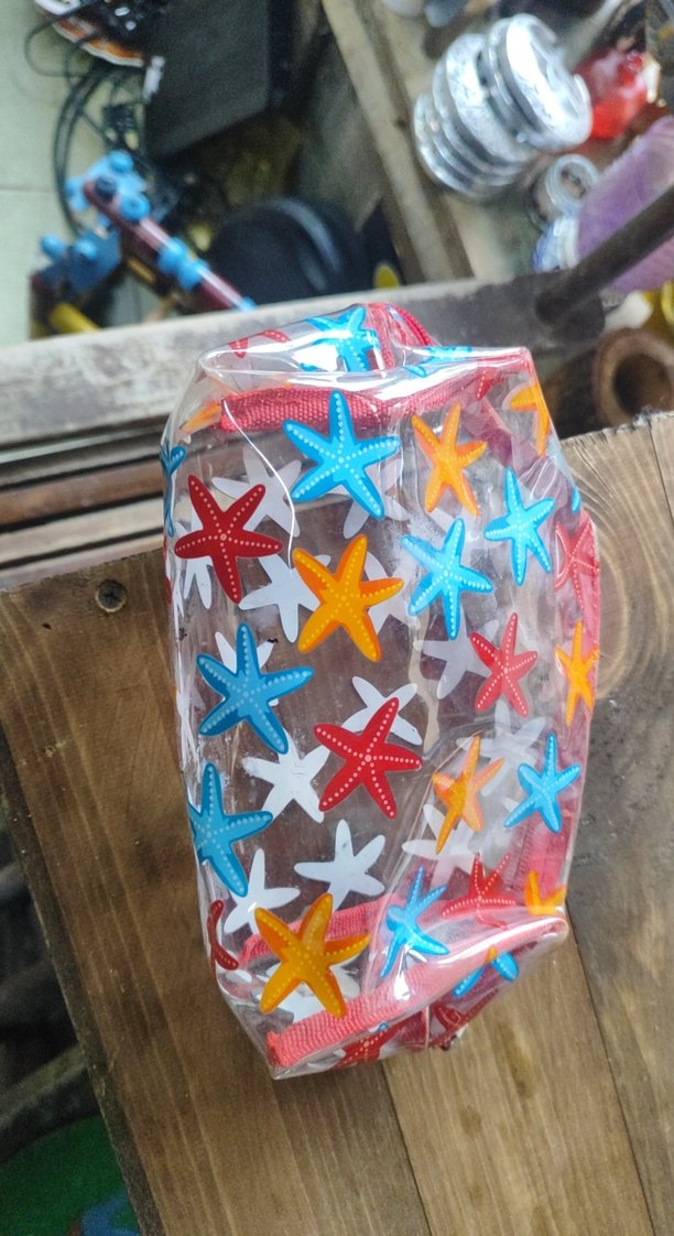 Renkli Deniz Yıldızı Desenli Makyaj Çantası - Görsel 2