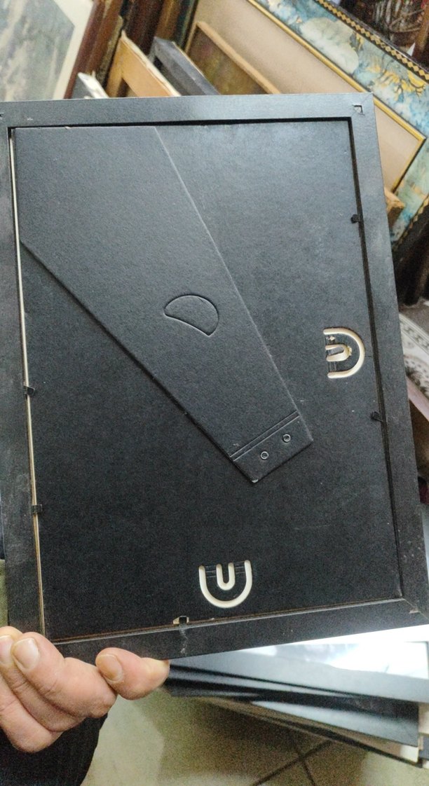 Siyah Çerçeveli Eski Şehir Manzarası Tablosu - Görsel 4