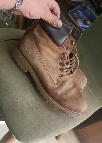 Lumberjack Kahverengi Deri Bagcikli İs Botu