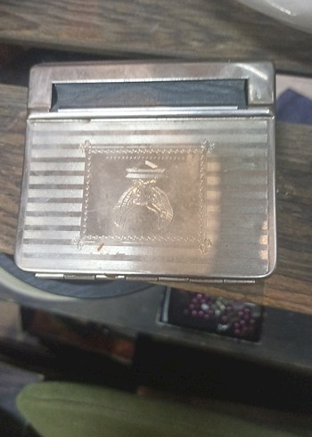 American Vintage Vintage Gumus Metal Sigara Kutusu