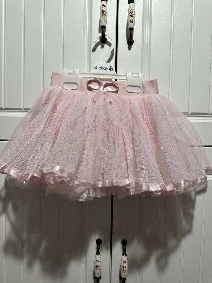 Pembe Fırfırlı Kız Çocuk Tütü Etek - Görsel 2