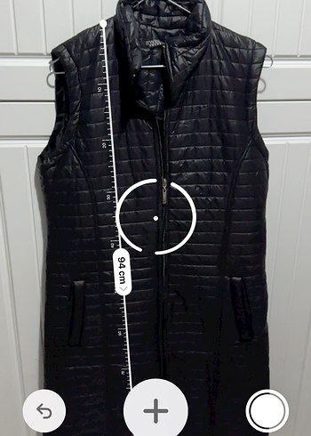 Siyah Fermuarlı Kadın Midi Yelek - Görsel 5