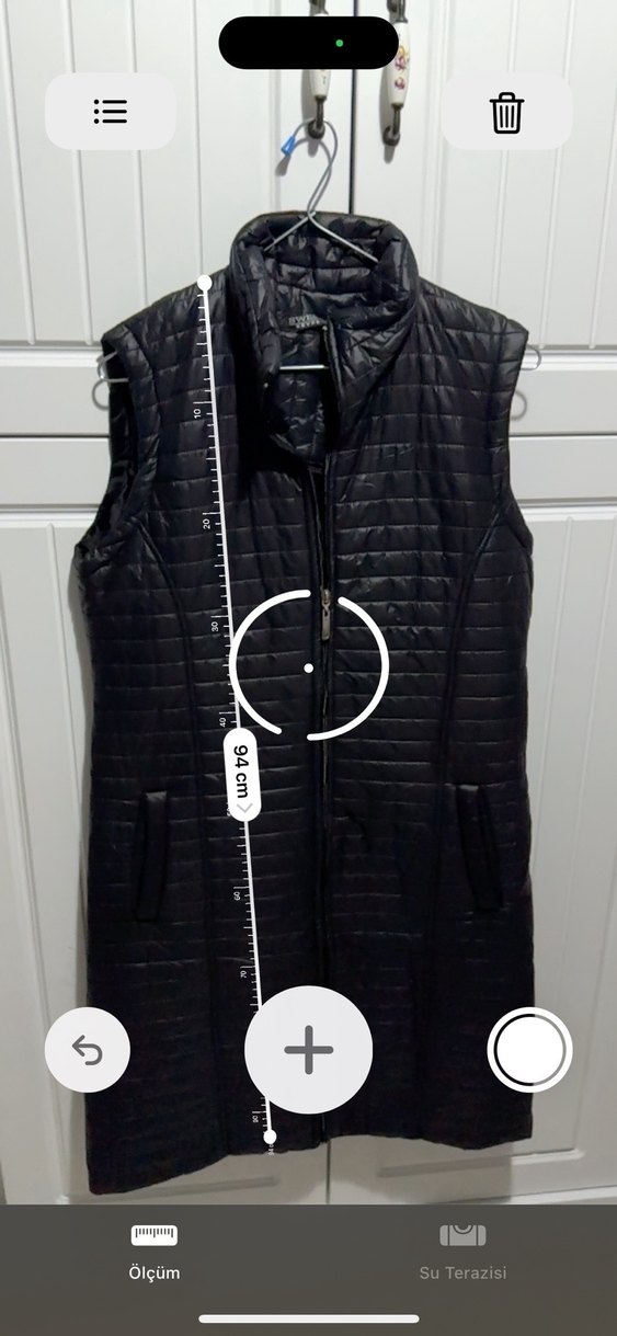 Siyah Fermuarlı Kadın Midi Yelek - Görsel 5