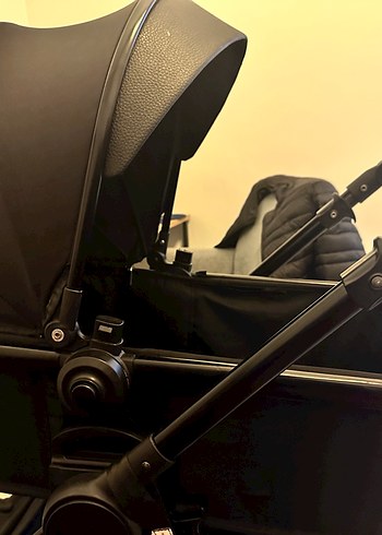 Siyah Bebek Arabası ve Taşıma Koltuğu - Görsel 3