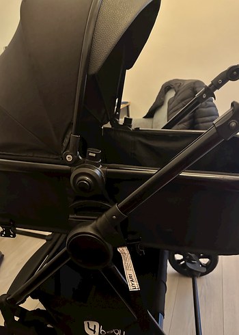 Siyah Bebek Arabası ve Taşıma Koltuğu - Görsel 2