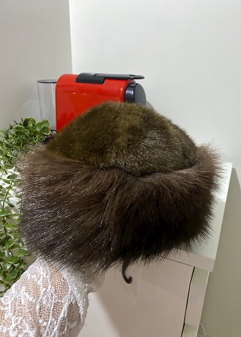 Kahverengi Kürklü Zara Şapka - Görsel 2