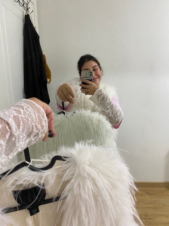 ZARA KÜRK YELEK BEYAZ - Görsel 4