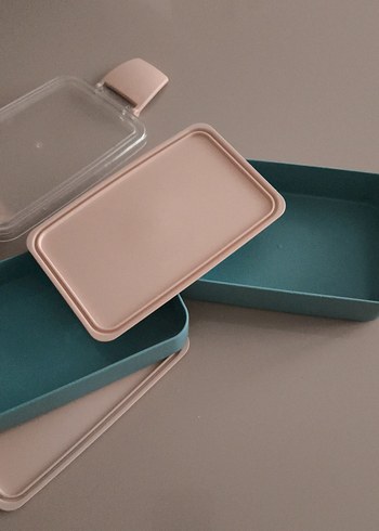 Turkuaz Renkli İki Katlı beslenmea Kabı - Görsel 4