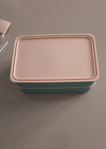 Turkuaz Renkli İki Katlı beslenmea Kabı - Görsel 2