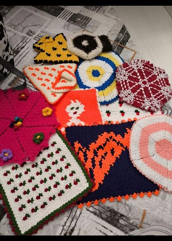 Renkli El Örgüsü Banyo Süngeri - Görsel 6