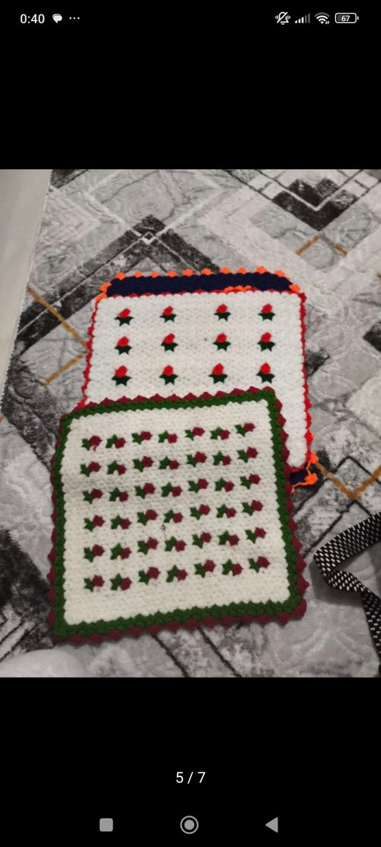 Renkli El Örgüsü Banyo Süngeri - Görsel 3