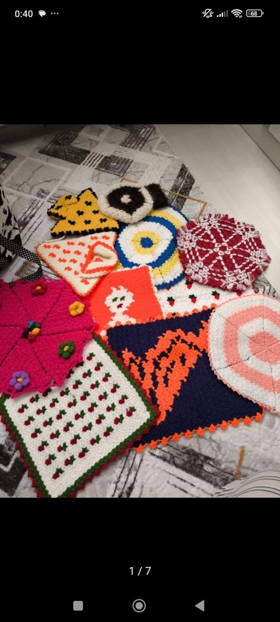 Renkli El Örgüsü Banyo Süngeri - Görsel 5