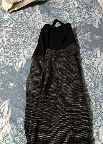 Gri Örme Rahat Kesim Kadın hamilelik tayt - Görsel 2