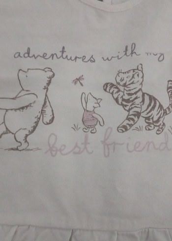 Kız Çocuk Beyaz Uzun Kollu Fırfırlı Tişört - Görsel 2