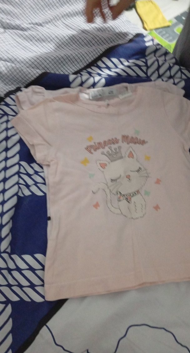 Kız Çocuk Beyaz Uzun Kollu Fırfırlı Tişört - Görsel 5