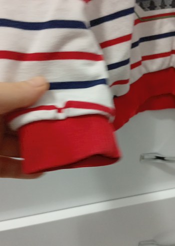 Renkli Çizgili Erkek Çocuk Sweatshirt - Görsel 2