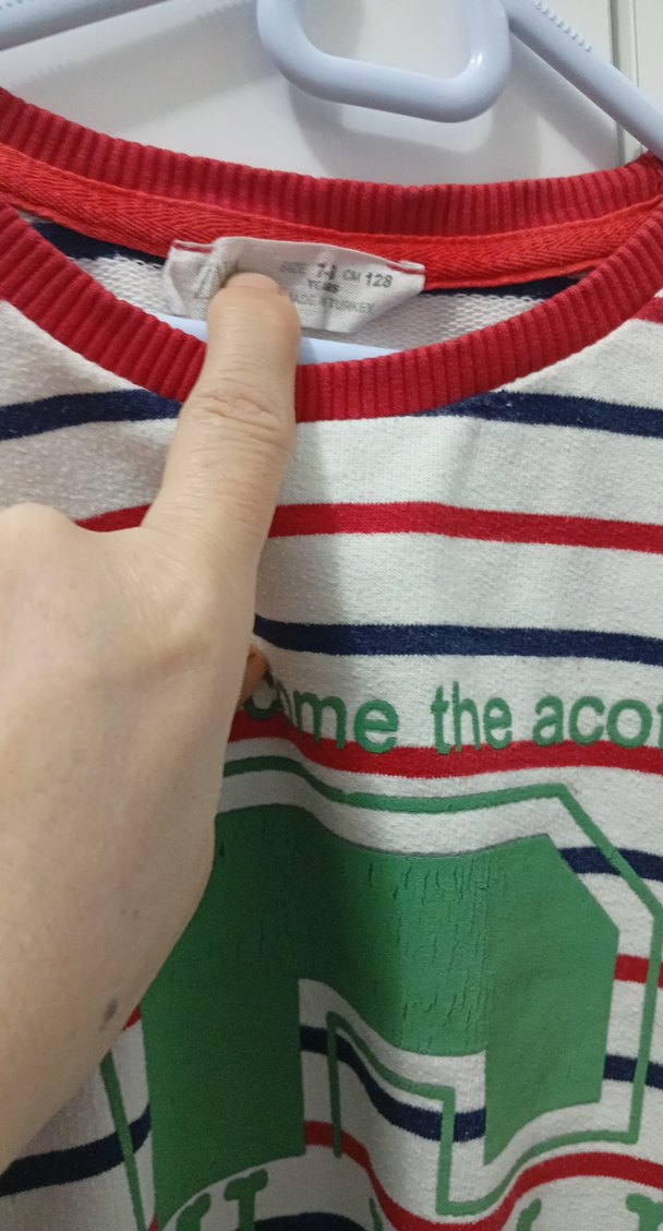 Renkli Çizgili Erkek Çocuk Sweatshirt - Görsel 3