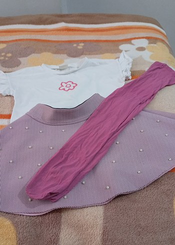 Kız Bebek Dantelli Nakışlı Takım - Görsel 7