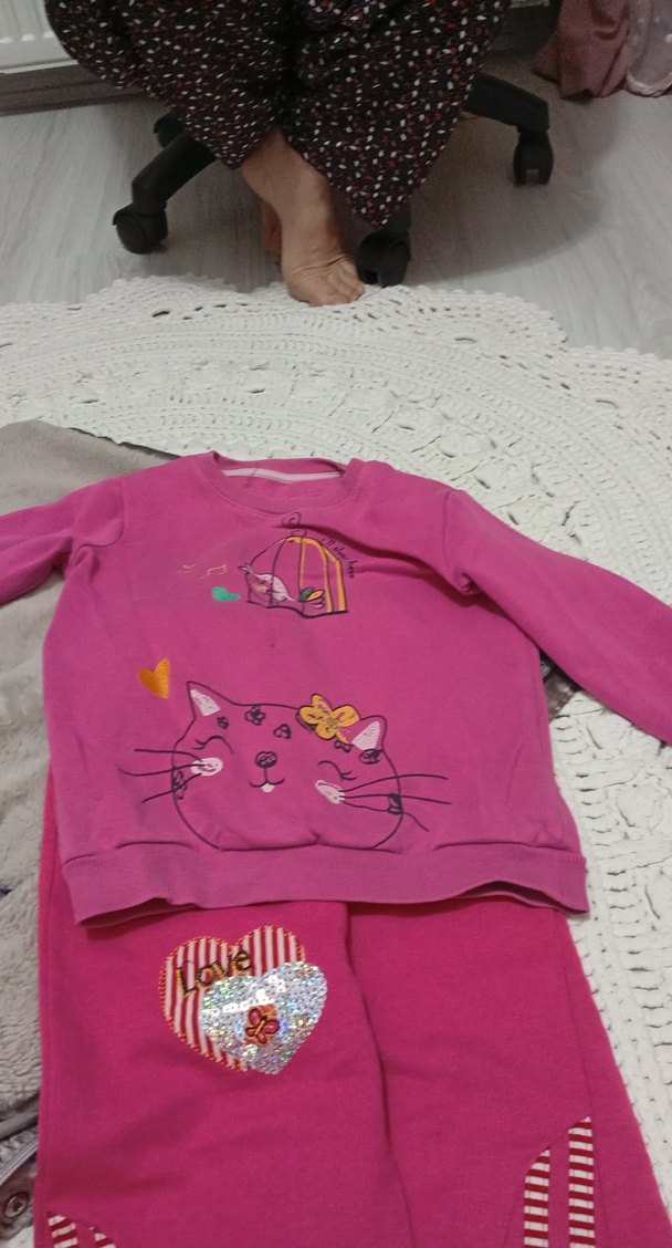 Renkli Baskılı Fermuarlı Pembe Köpek Kıyafeti - Görsel 4