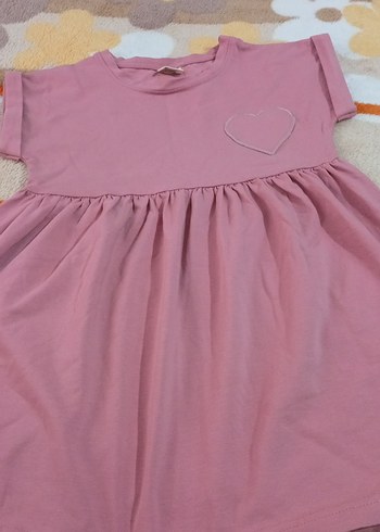 Pembe Kız Çocuk Fırfırlı Elbise - Görsel 5