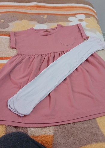 Pembe Kız Çocuk Fırfırlı Elbise - Görsel 7