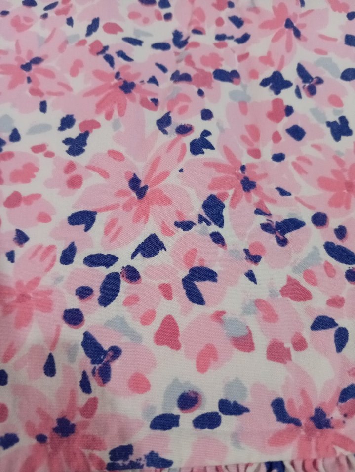 Kız Çocuk Pembe Renkli V Yaka elbise - Görsel 4