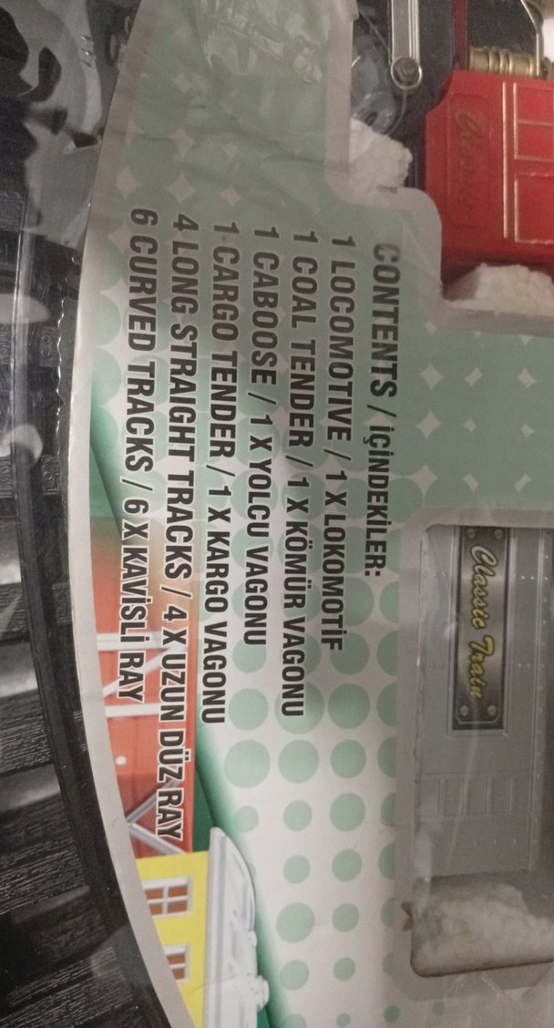 oyuncak tren seti classical train oyuncak (14 parça) - Görsel 3