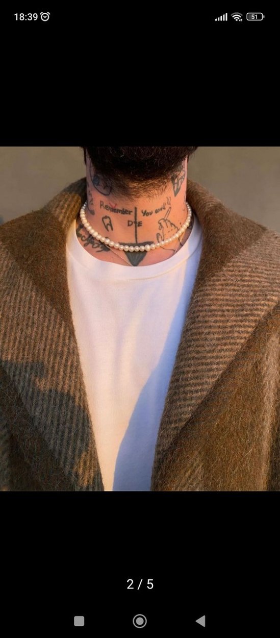 Erkek Kahverengi Uzun Yün Kaban - Görsel 3