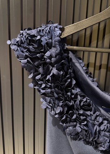 Kadın Lacivert Tek Omuz Uzun Abiye Elbise - Görsel 2