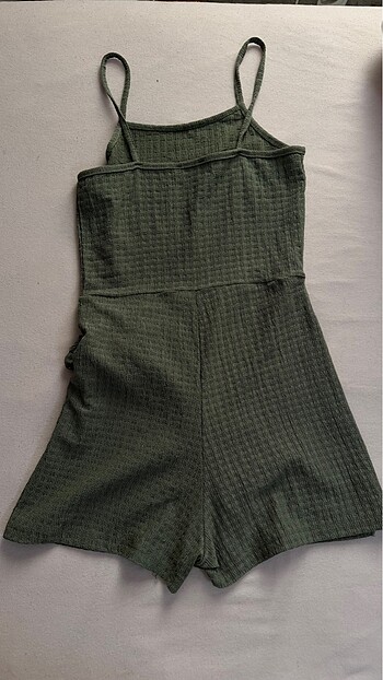 Yeşil kısa şort tulum - Görsel 2