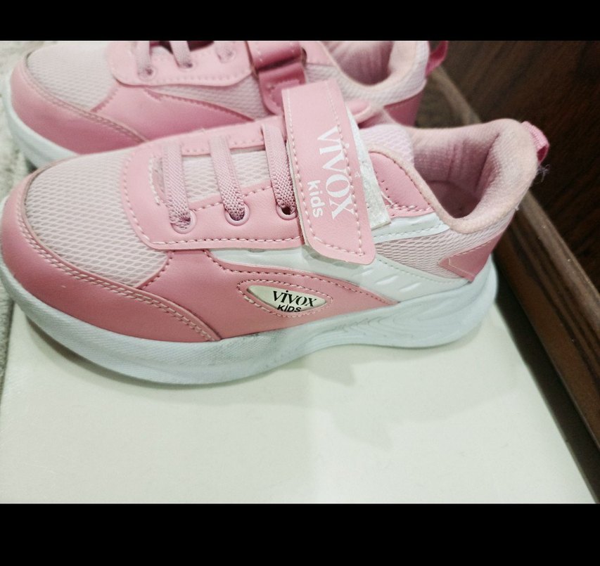 Kız Çocuk Pembe Cırt Cırtlı Spor Ayakkabı - Görsel 3