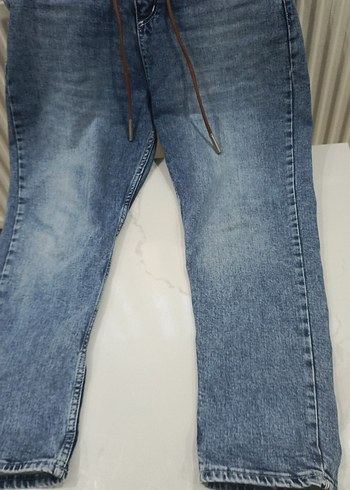 Kadın Kot Şort Kemerli Nakışlı Gri - Görsel 3