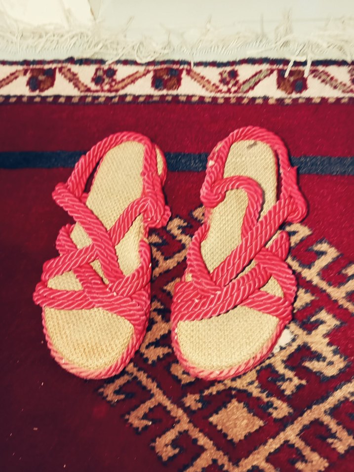 Kız Çocuk Pembe Spor Ayakkabı Velcro - Görsel 3