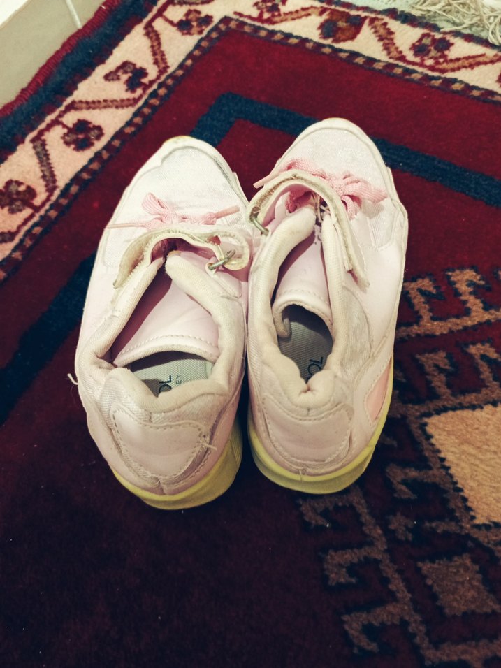 Kız Çocuk Pembe Spor Ayakkabı Velcro - Görsel 2