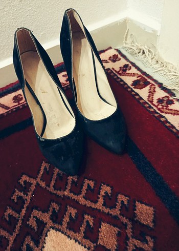 Simge Altın Renk Parlak Dolgu Topuklu Kadın Ayakkabı - Görsel 8