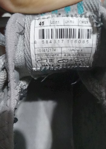 Gri Bağcıklı erkek Spor Ayakkabı - Görsel 4