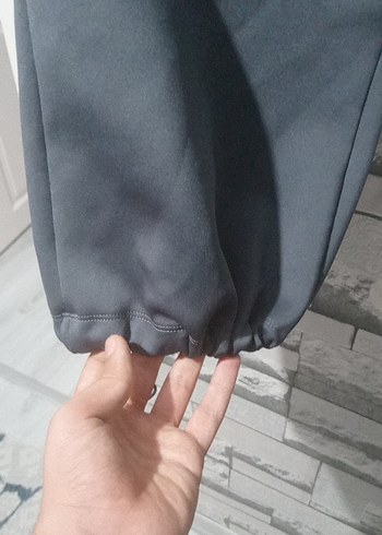 Gri  kadın Salaş Eşofman Altı - Görsel 3