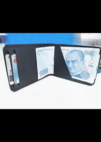 Siyah Minimalist Erkek Cüzdan - Görsel 5