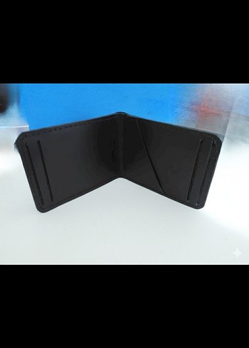 Siyah Minimalist Erkek Cüzdan - Görsel 2