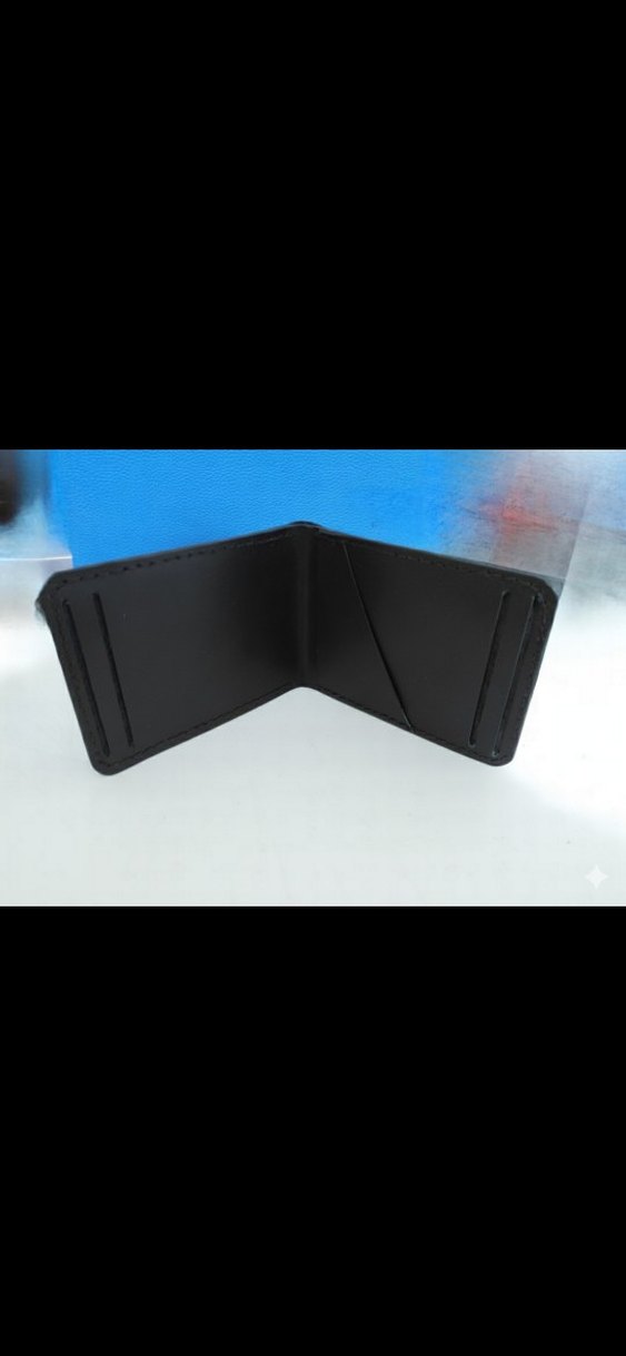 Siyah Minimalist Erkek Cüzdan - Görsel 2