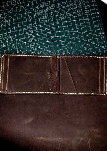 Hakiki Deri El Yapımı Cüzdan - Görsel 5