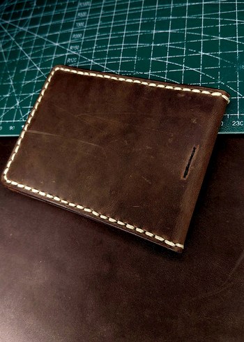 Hakiki Deri El Yapımı Cüzdan - Görsel 2