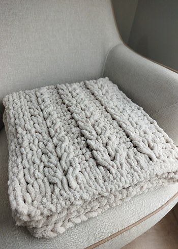 Puffy Örgü Çocuk Battaniyesi - Görsel 3