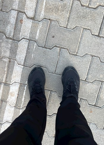 Siyah Bağcıklı Erkek Outdoor Spor Ayakkabı - Görsel 5