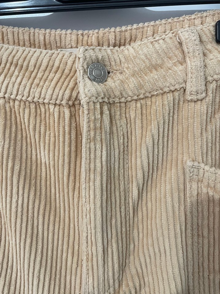 Yargıcı Bej Fitilli Keten Pantolon — görsel 3/10