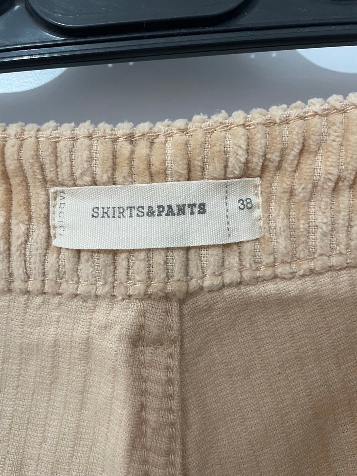 Yargıcı Bej Fitilli Keten Pantolon — görsel 4/10