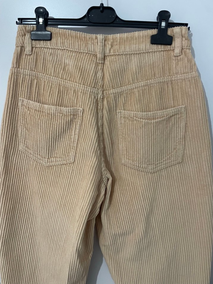 Yargıcı Bej Fitilli Keten Pantolon — görsel 7/10